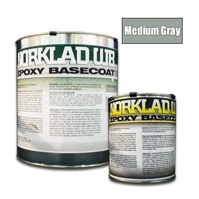 Norklad WB Colored Epoxy - Concrete Floor Paint - Med. Gray 250+ sq ft